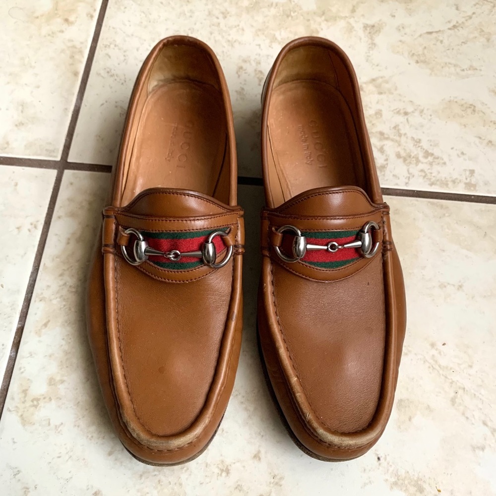 Men’s Gucci leather loafers